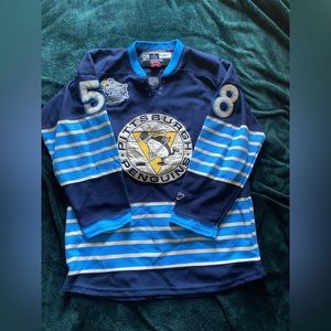 Pittsburgh penguins kris letang winter classic Reebok nhl hockey jersey